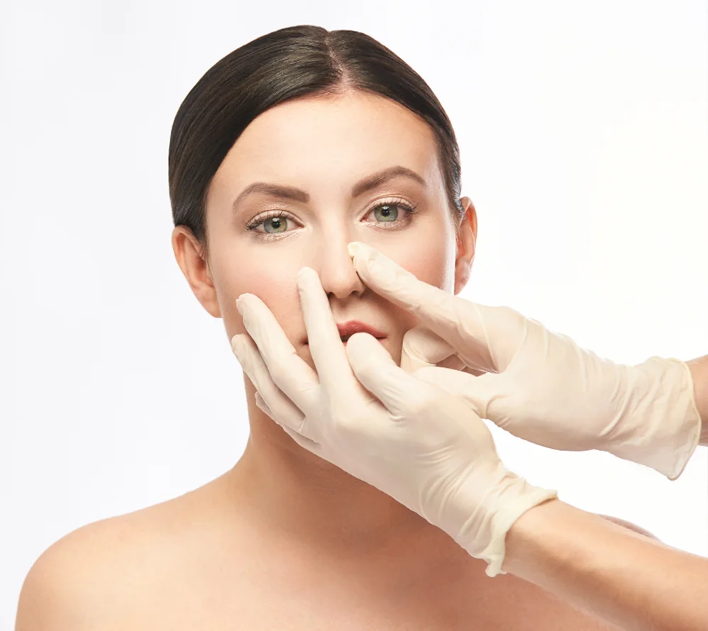 Female Patient's Liquid Rhinoplasty Consultation